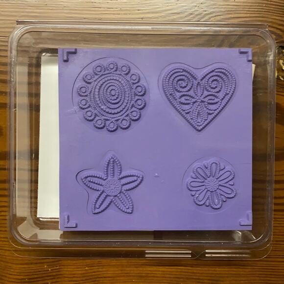 Stampin’ Up! “Polka Dot Punches” Rubber Stamp Kit UNUSED - Picture 5 of 10